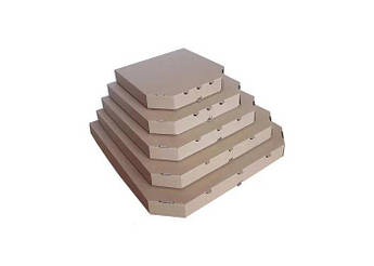 Коробка під піцу бура 30 см, 100 шт/уп