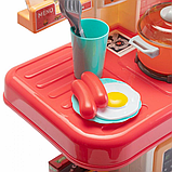 Дитяча ігрова кухня Spoko SP-60 з мийкою, посудом і продуктами, 42 предмети рожева, фото 8