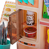 Дитяча ігрова кухня Spoko SP-60 з мийкою, посудом і продуктами, 42 предмети рожева, фото 9