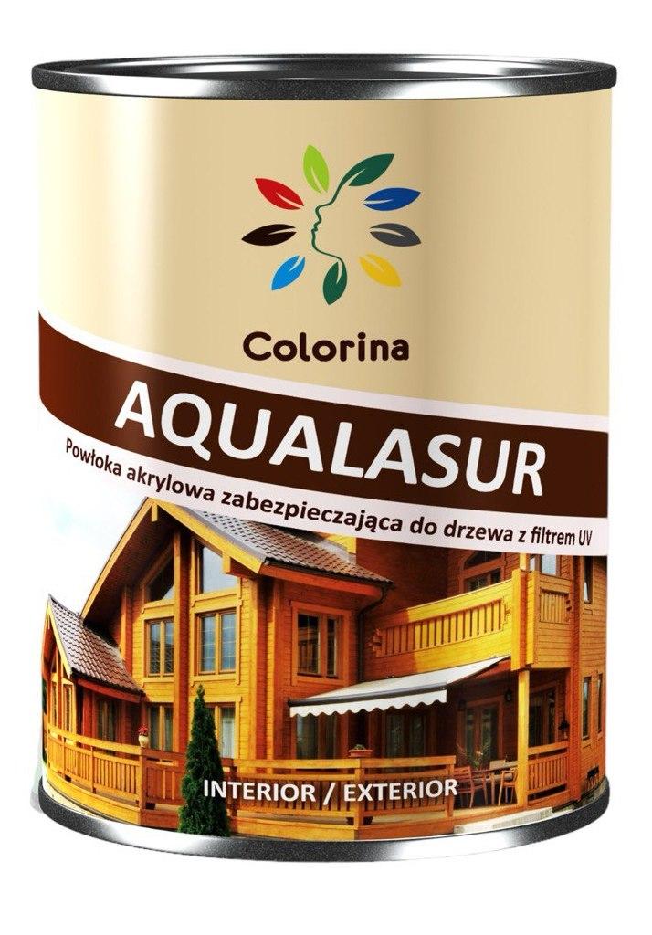 Лазур деревозахисний з УФ-фільтром Colorina AQUALASUR (0,75 л) горіх