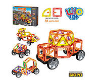 Детский набор магнитного конструктора игрового состоит из 58 деталей развивающая игрушка