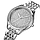 Жіночий наручний кварцовий годинник Skmei 2030 (Сріблястий), фото 2