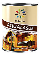 Лазурь деревозащитная с УФ-фильтром Colorina AQUALASUR (0,75 л) дуб