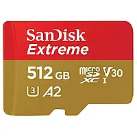 Карта памяти SanDisk microSD 512GB C10 UHS-I U3 Extreme V30