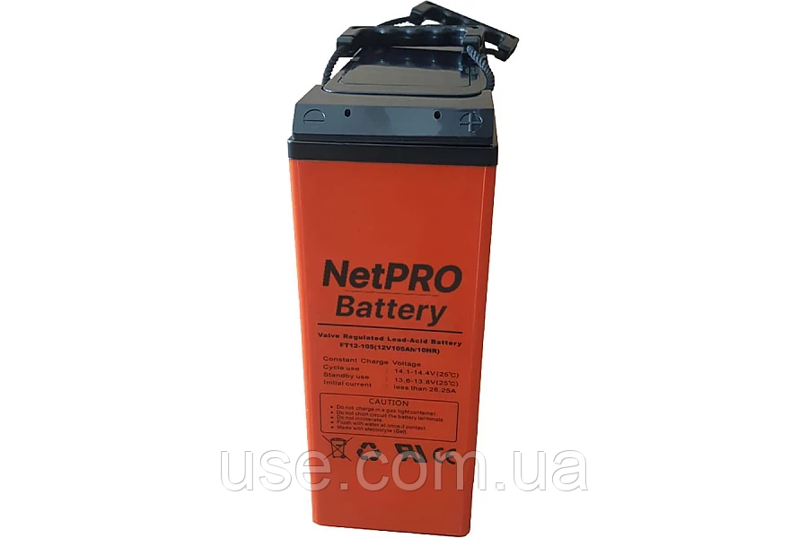 Акумуляторна батарея NetPRO FT 12-105, AGM 105 AH, ампер годин, 12V, вольт