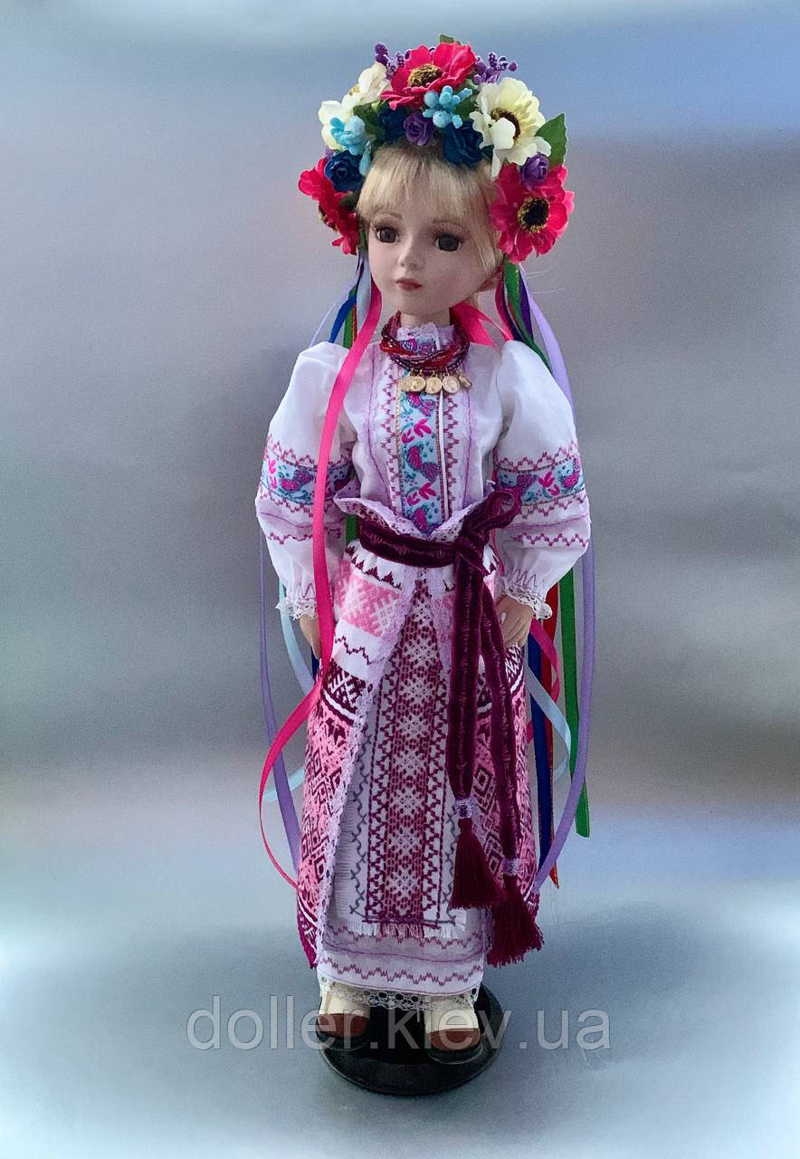 Лялька в українському національному костюмі, лялька-українка (40 см)
