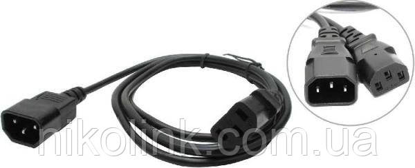 Кабель живлення C13 to C14 для підключення UPS ДЖБ, подовжувач, б/в