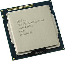 Процесор Intel Celeron G1620 2.7 GHz / 5 GT / s / 2 MB, s1155 (BX80637G1620), Tray, б/у