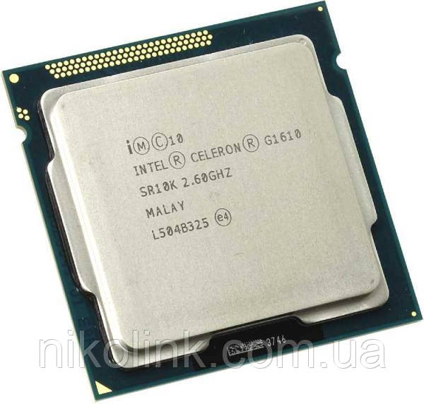 Процесор Intel Celeron G1610 2.6 GHz / 5 GT / s / 2 MB, s1155 (BX80637G1610), Tray, Б/У