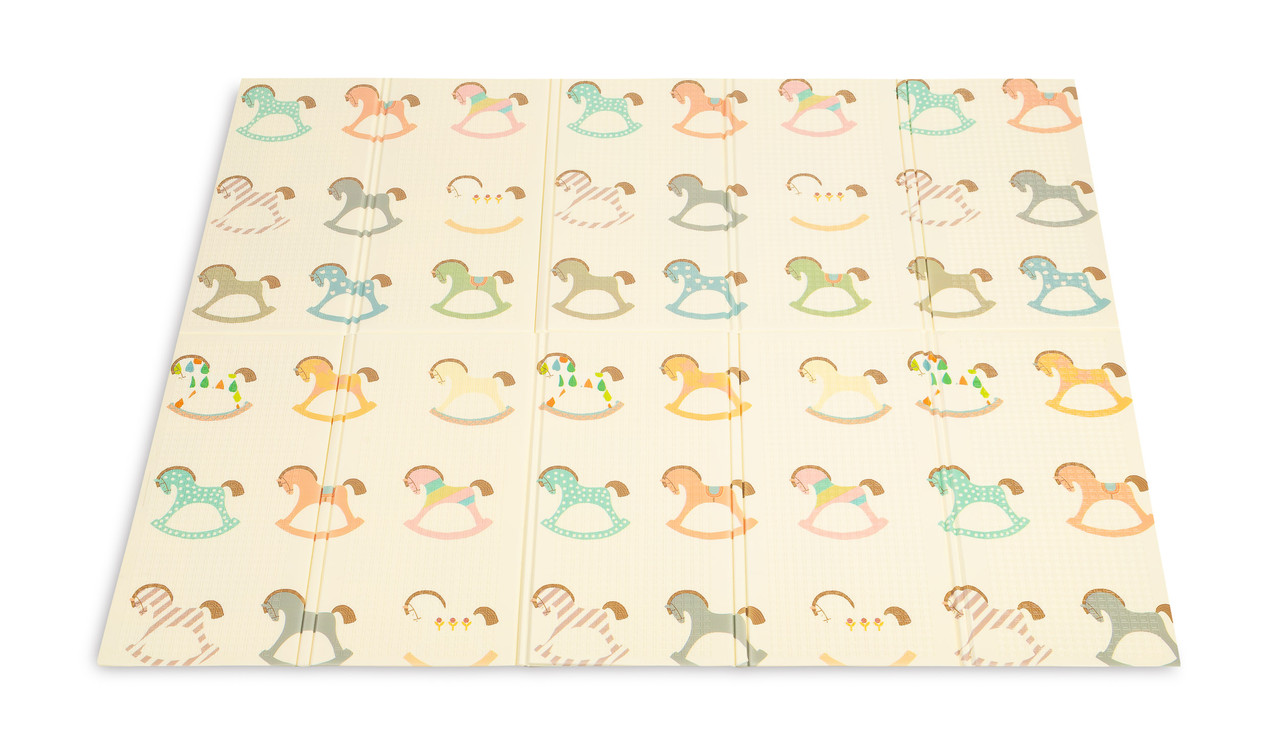 Дитячий двосторонній термокилимок 200 х 180 см Toyz (Caretero) Коники, фото 1