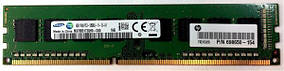 Пам'ять Samsung DDR3 4GB PC3-12800U (1600Mhz) (M378B5173QH0-CK0)(8x1) — Б/У