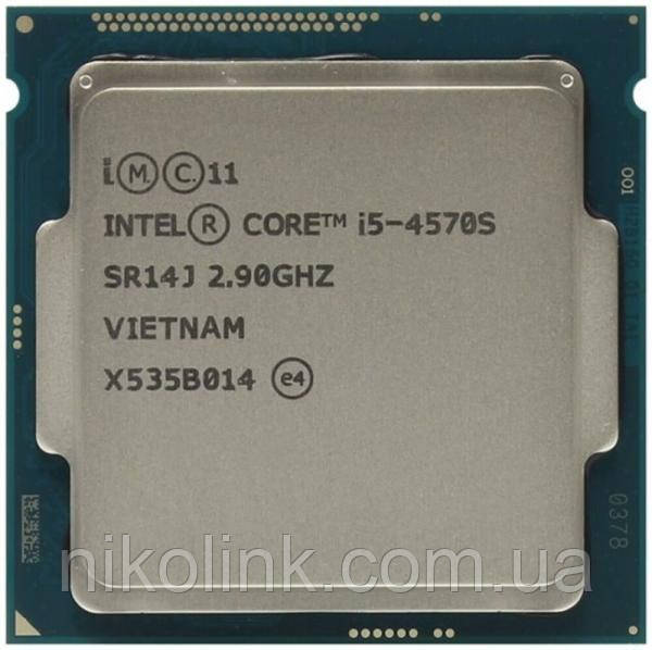 Процесор Intel Core i5-4570S 2.9 GHz / 5 GT / s / 6 MB, s1150 (BX80646I54570S), Tray, б/у
