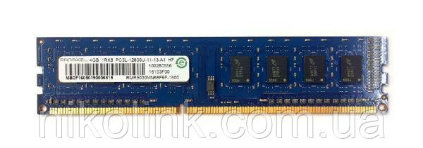 Память Ramaxel DDR3 4GB PC3L-12800U (1600Mhz) (RMR5030MN68F9F-1600)(8x1) - Б/У