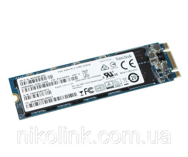 SSD SanDisk X400 256GB M.2 2280 SATAIII MLC (SD8SN8U-256G-1012), б/у