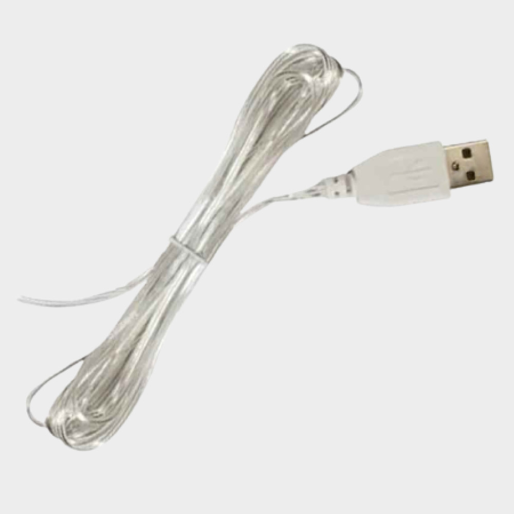 Кабель USB для запайки, 3м, прозорий