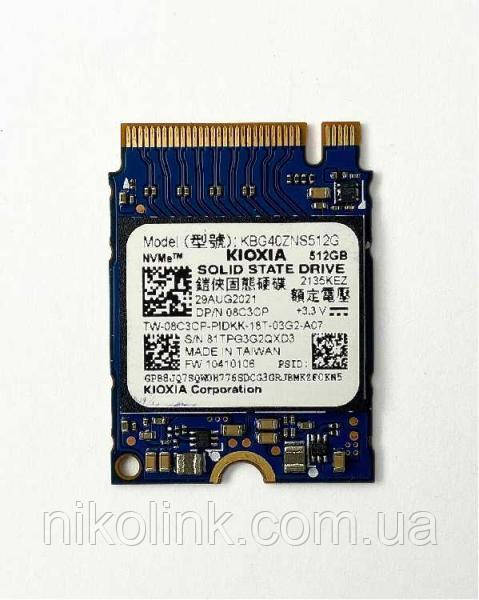 SSD KIOXIA 512GB M.2 2230 NVMe PCIe 3.0 x4 (KBG40ZNS512G), б/у