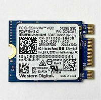 SSD Western Digital SN520 512GB M.2 2230 NVMe PCIe 3.0 x2 (SDAPTUW-512G-1012), б/у