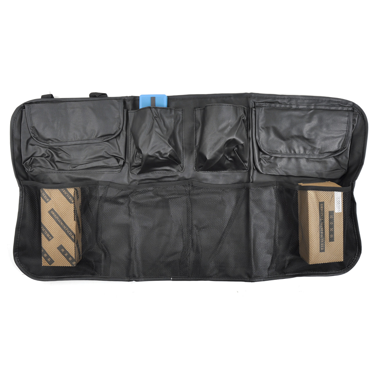 Органайзер у багажне відділення YT-4191 на спинку сидіння,Шкіряний, фото 1