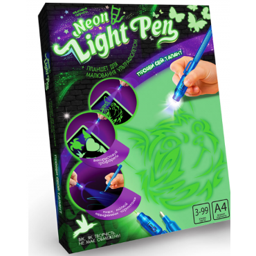 НАБІР ДЛЯ ТВОРЧОСТІ DANKO TOYS "NEON LIGHT PEN", NLP-01-02U