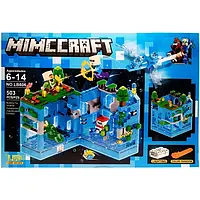 Конструктор Lego Minecraft MyWorld мой мир 503 детали с Led подсветкой, детский конструктор