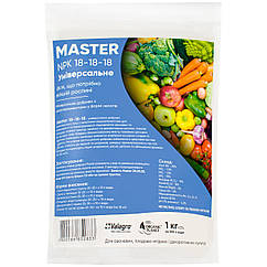 Добриво Master універсальне NPK 18.18.18 1 кг Valagro