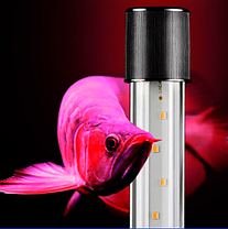 Лампа світлодіодна SunSun ADO-980BL, White/Lilac, 20 Вт, 98 см. Акваріумний занурювальний світильник, фото 4