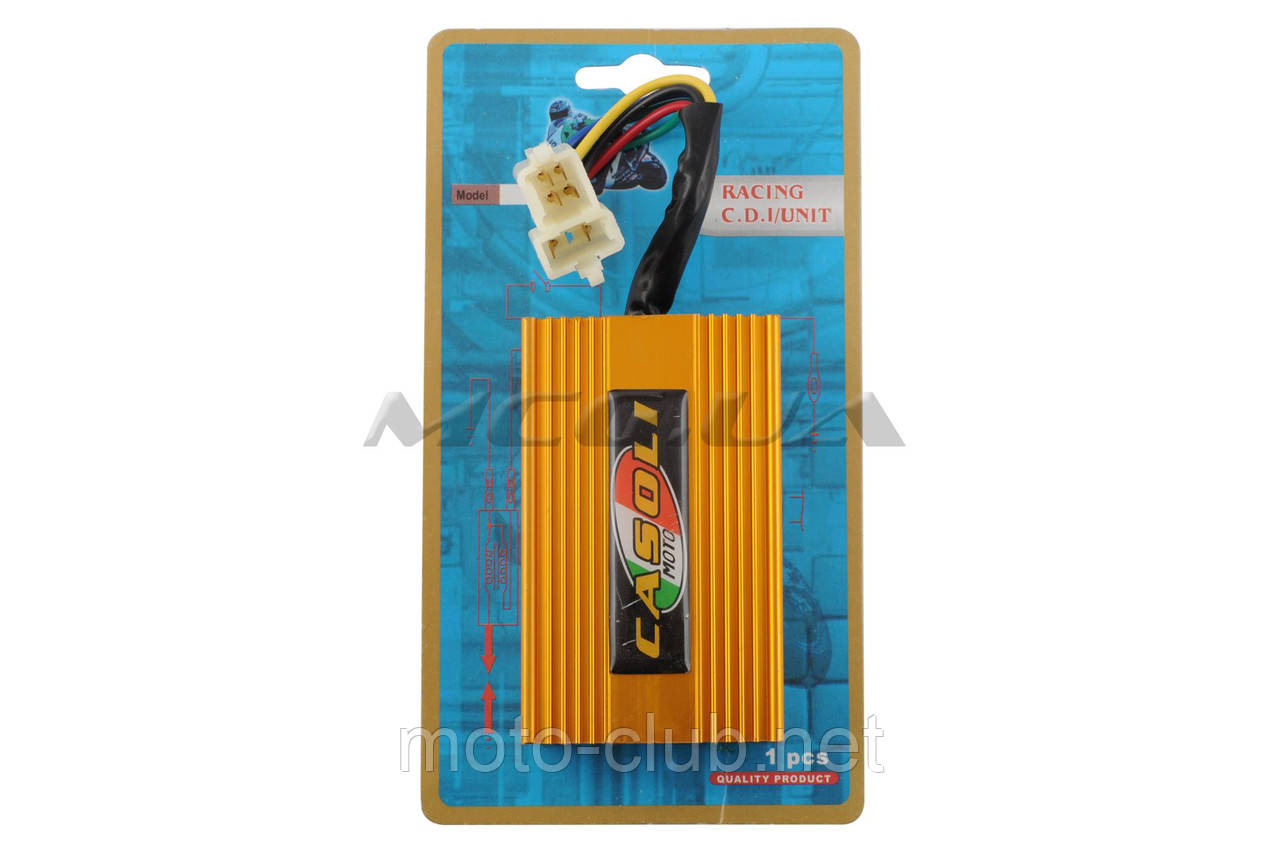 Комутатор (тюнінг) на мотоцикл Viper (Zonghsen) CG125/150 "CASOLI" (синій), фото 1