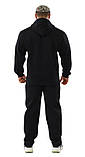 Спортивний костюм теплий Big Sam 103639 чорнийі розміри XXXXL. XXXXXL, фото 2