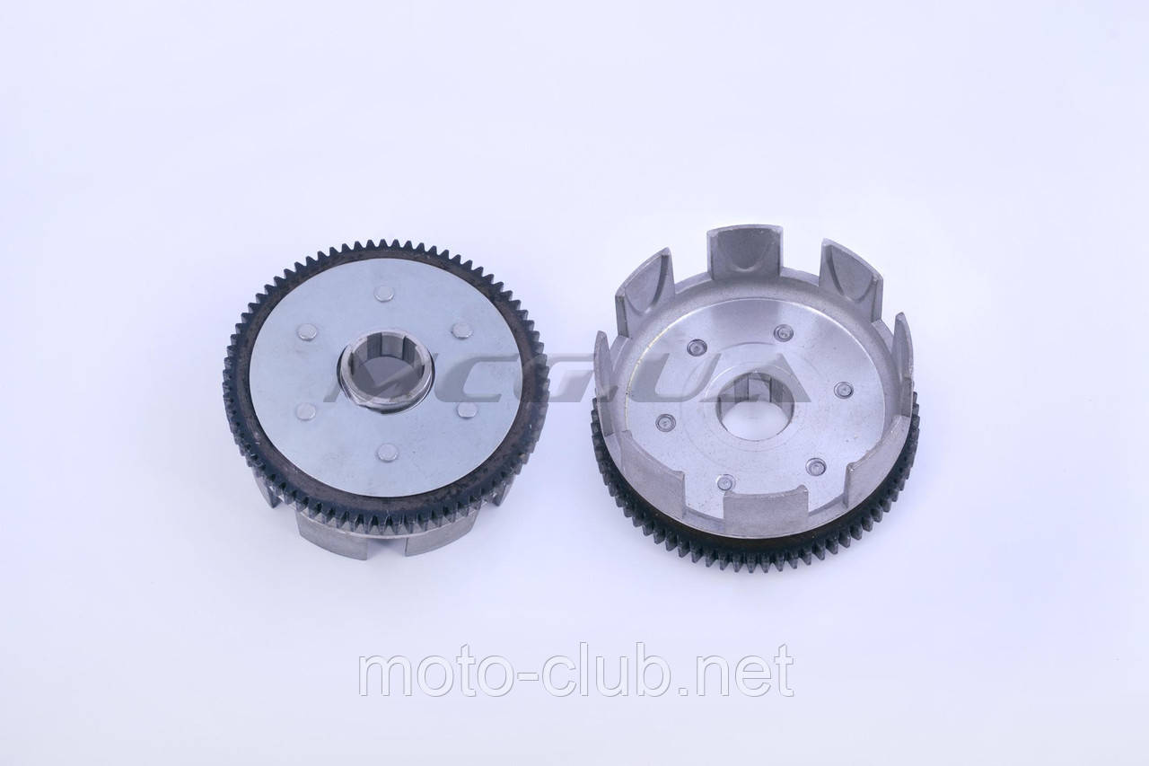 Кошик зчеплення (в зборі) на мотоцикл із двигуном 4T CG200, ZUBR, фото 1