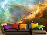 Флизелиновые фотообои для дома на стену "Яркая туманность" , красивые обои для декора Індивідуальний розмір