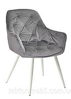 Кресло мягкое Chic (Шик) WT ткань Vel для гостиной, темно-серый