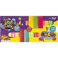 Набор пластилина "Air Clay+Bubble Clay" 12шт+12 шт