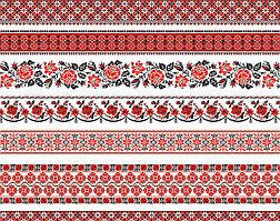 Подарунковий папір для пакування "Вишиванка", 5 шт./пач.