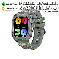 Тактические IP68 Смарт часы Зеленый камуфляж