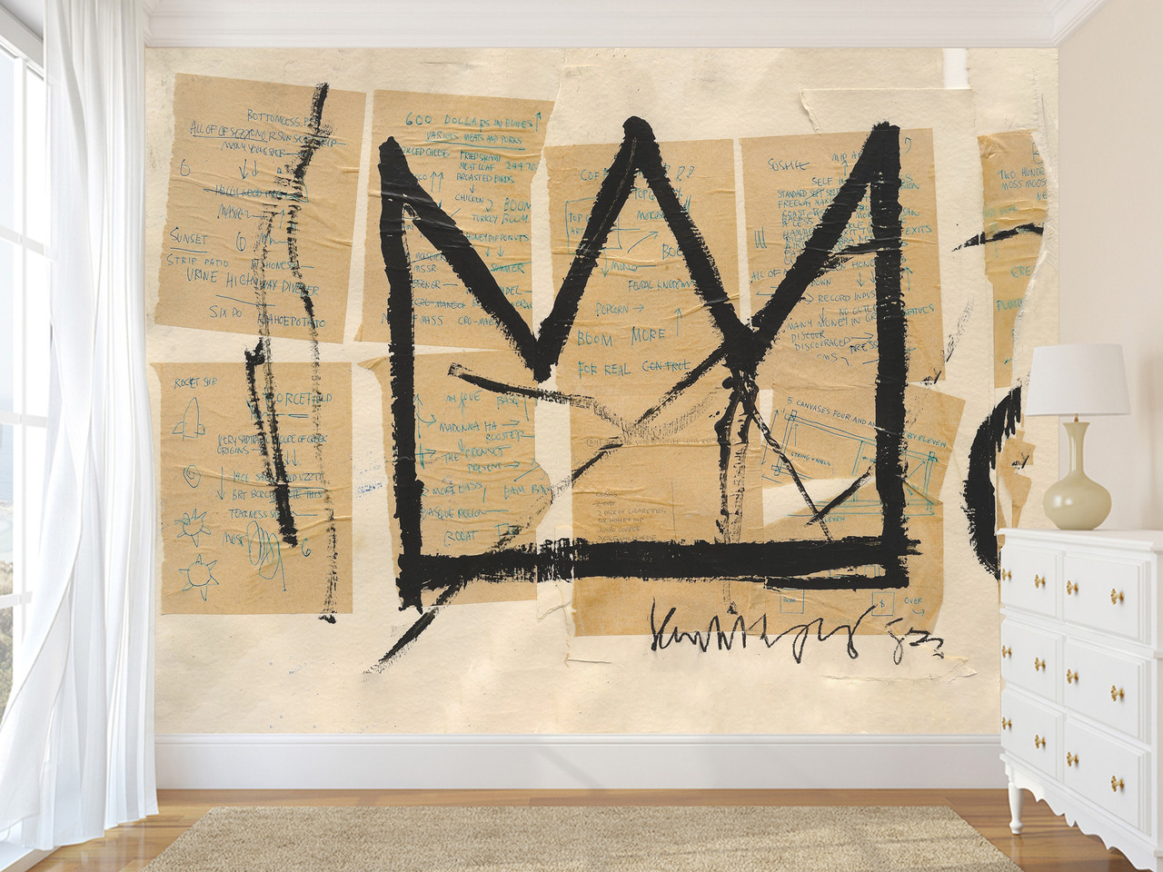 ЖАН-МІШЕЛЬ БАСКІЯ КОРОНА, ФОТОШПАЛЕРИ НА СТІНУ, фото 1