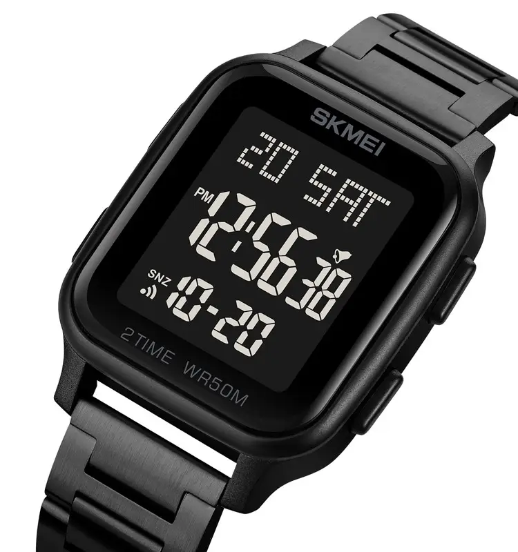 Чоловічий наручний електронний годинник Skmei 1859 Чорний, фото 1