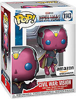 Фигурка Funko Pop Фанко Поп Марвел Вижн Marvel: Civil War Vision 10см M V 1143