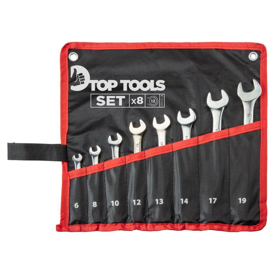 Ключі гайкові Top Tools, набір 8од., комбіновані, 6-19 мм