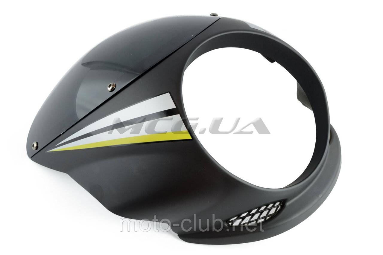 Обтікач на мотоцикл Viper (Zongshen), Lifan 125/150 (чорний, під круглу фару) "EVO", фото 1