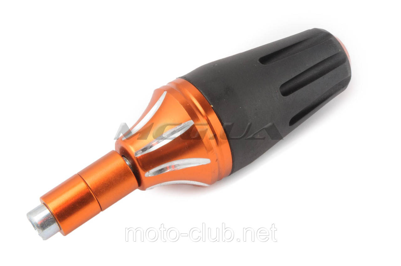 Відбійник двигуна бічний на мотоцикл "KOMATCU" (жовтогарячий), фото 1