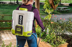 Обприскувач садовий акумуляторний Ryobi RY36BPSA-0, ранцевий, MAX POWER 36В, 15л, витрата 0.6-2.5л/хв, комплект насадок, без АКБ, фото 4