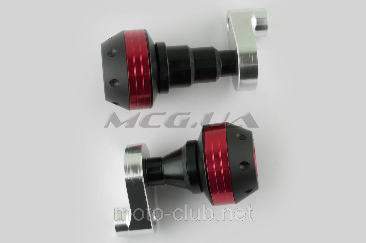 Відбійники двигуна бічні на мотоцикл "RIDE IT" (червоні), фото 1