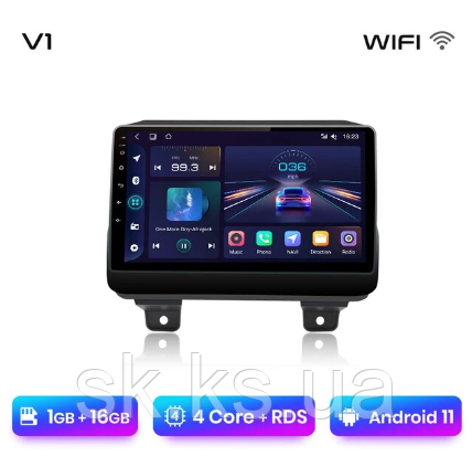 Junsun 4G Android магнітола для Jeep Jeep Wrangler 4 JL 2018 - 2020