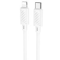 Кабель USB для Айфон Hoco X88 Gratified PD 20W Type-C to Lightning (1m), White