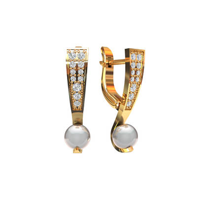 Сережки Жіночі З Перли