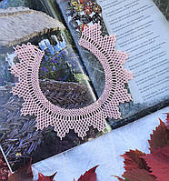 Нежное розовое ожерелье из бисера