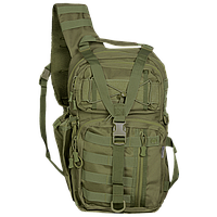 Camotec РЮКЗАК TCB Olive, тактический однолямочный рюкзак, военный рюкзак камуфляж, рюкзак 20л олива, походной