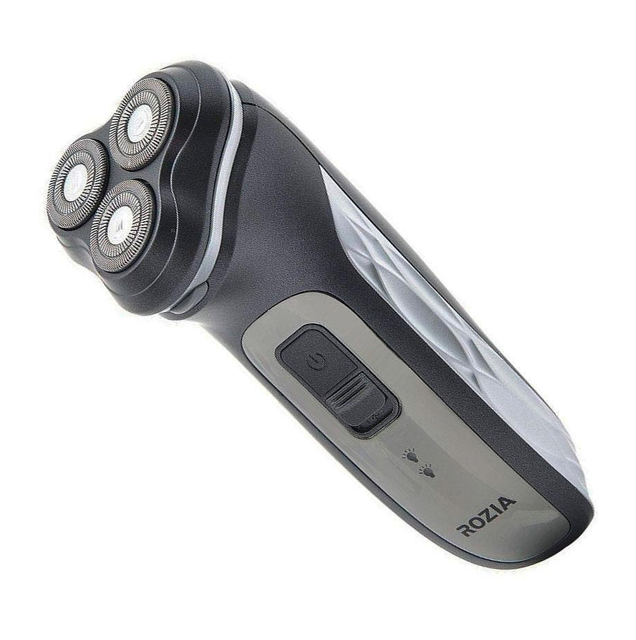 Чоловіча електробритва для бороди ROZIA HT-902 роторна акумуляторна електро бритва для чоловіків, фото 1