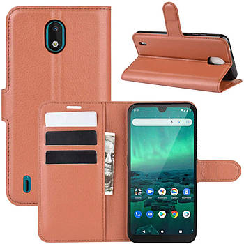 Чохол-книжка Litchie Wallet для Nokia 1.3 Brown