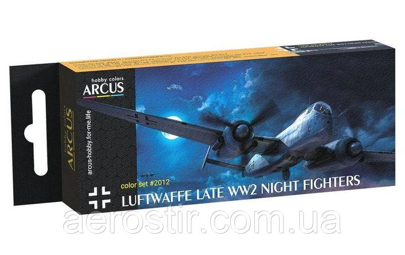 Набір фарб 'Luftwaffe Late-WW2 Night Fighters', Arcus 2012
